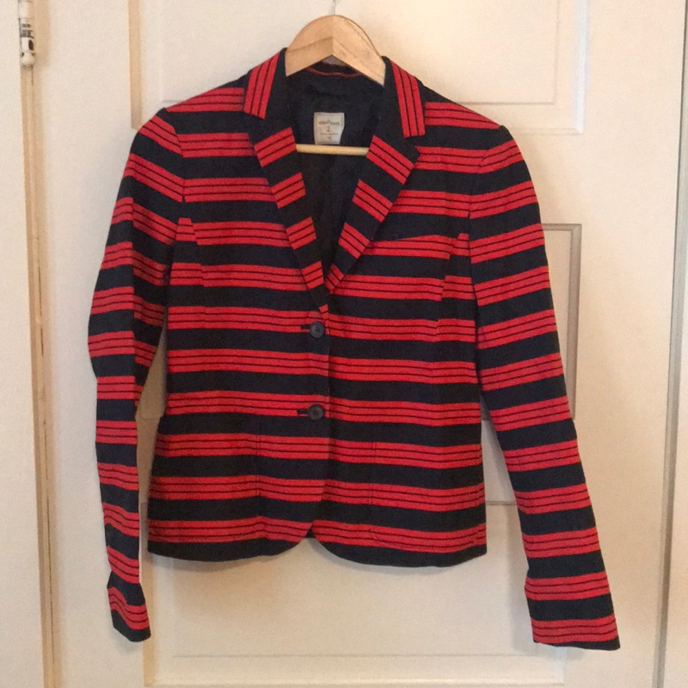 Gap striped blazer size 2